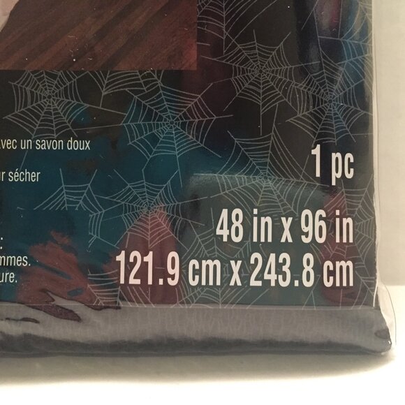 Gothic Black Lace Tablecloth Spider Web Bats Table Cloth Halloween Party Spooky - Picture 3 of 8